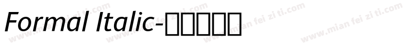 Formal Italic字体转换